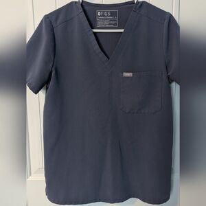 FIGS- Charcoal Scrub Top